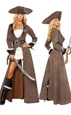 F66149  Halloween Pirates of the Caribbean Female Pirate Cosplay Costume